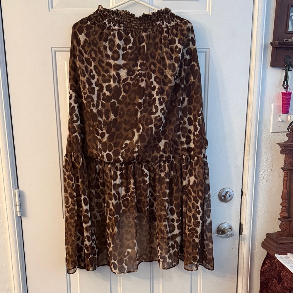 Marisa Christina Animal Print Maxi Skirt 2X
